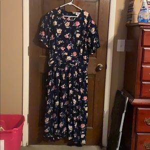 Womens Size 22W Floral Maxi Dress (Worthington)